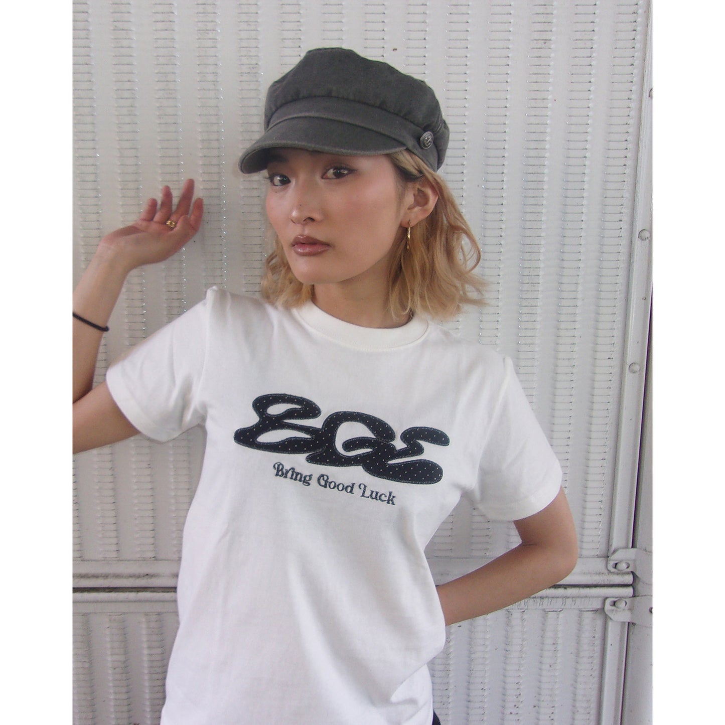DOT LOGO TEE -WHITE-