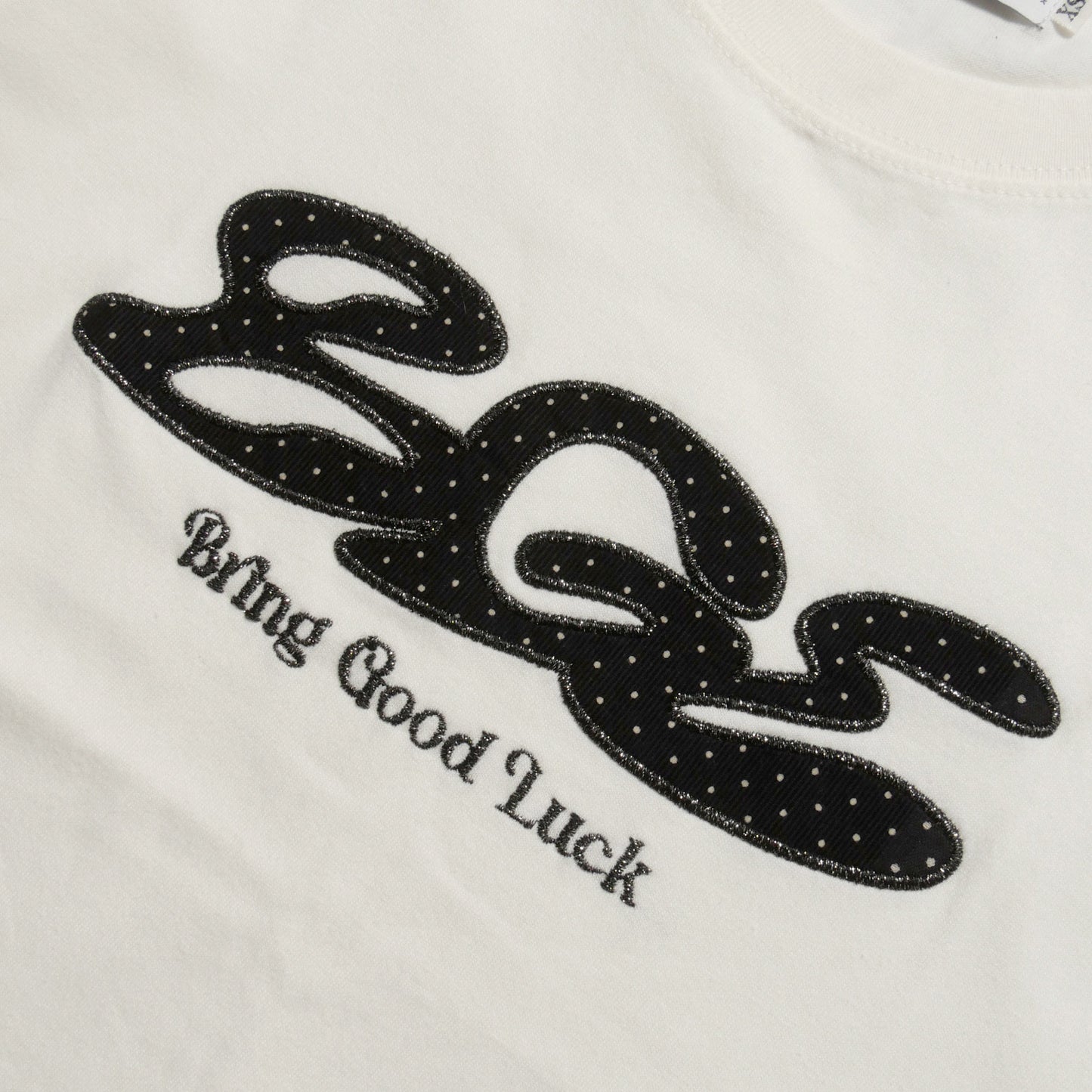 DOT LOGO TEE -WHITE-