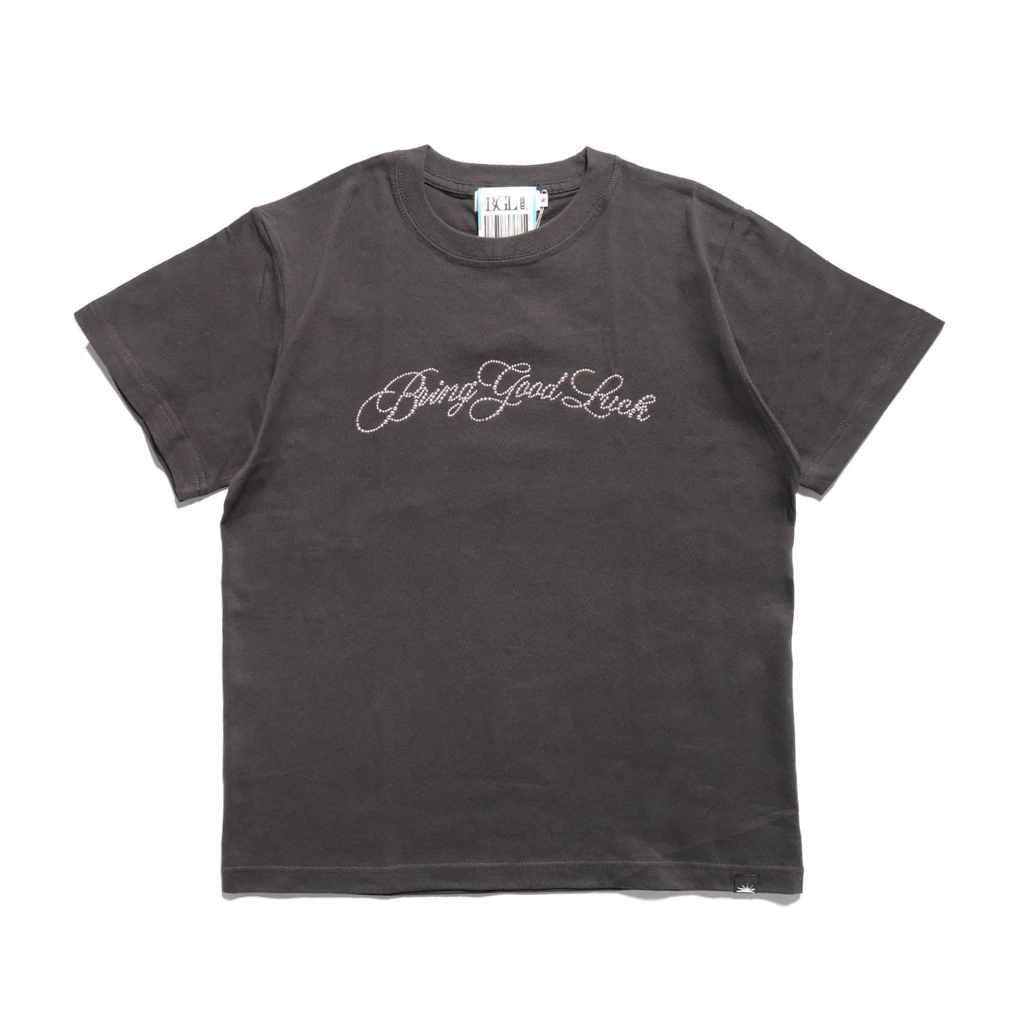 SCRIPT LOGO TEE -CHARCOAL-