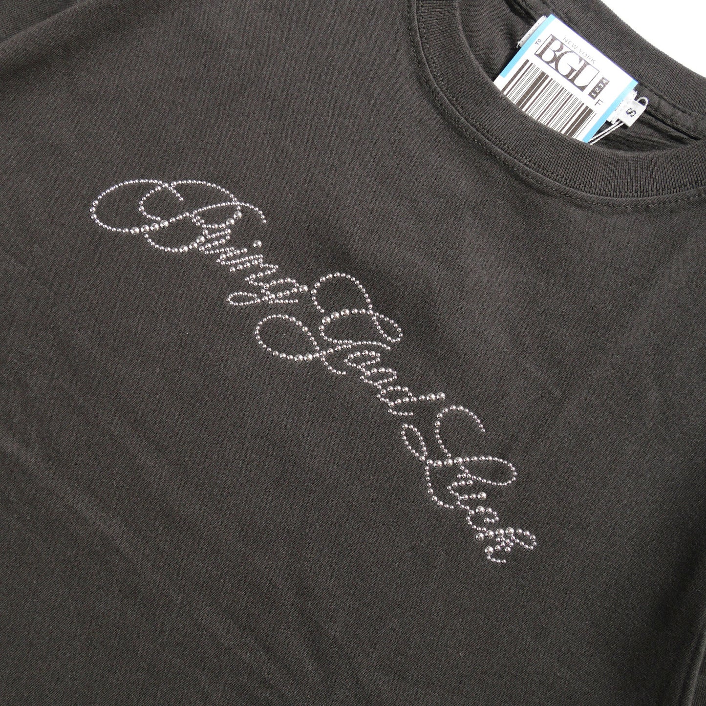 SCRIPT LOGO TEE -CHARCOAL-