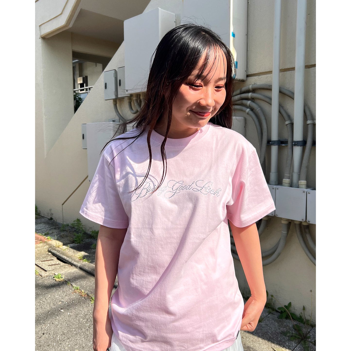 SCRIPT LOGO TEE -PINK-