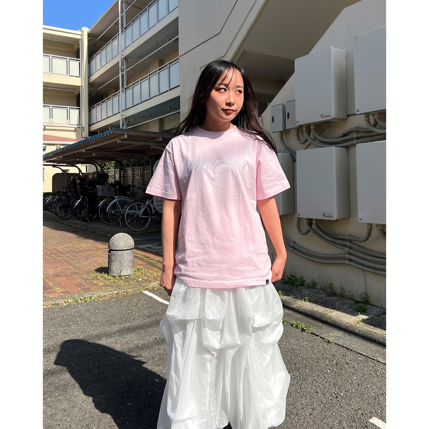 SCRIPT LOGO TEE -PINK-