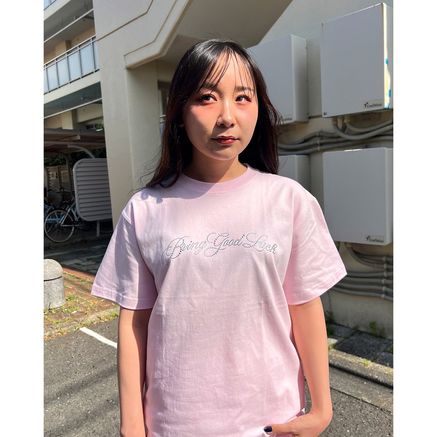 SCRIPT LOGO TEE -PINK-