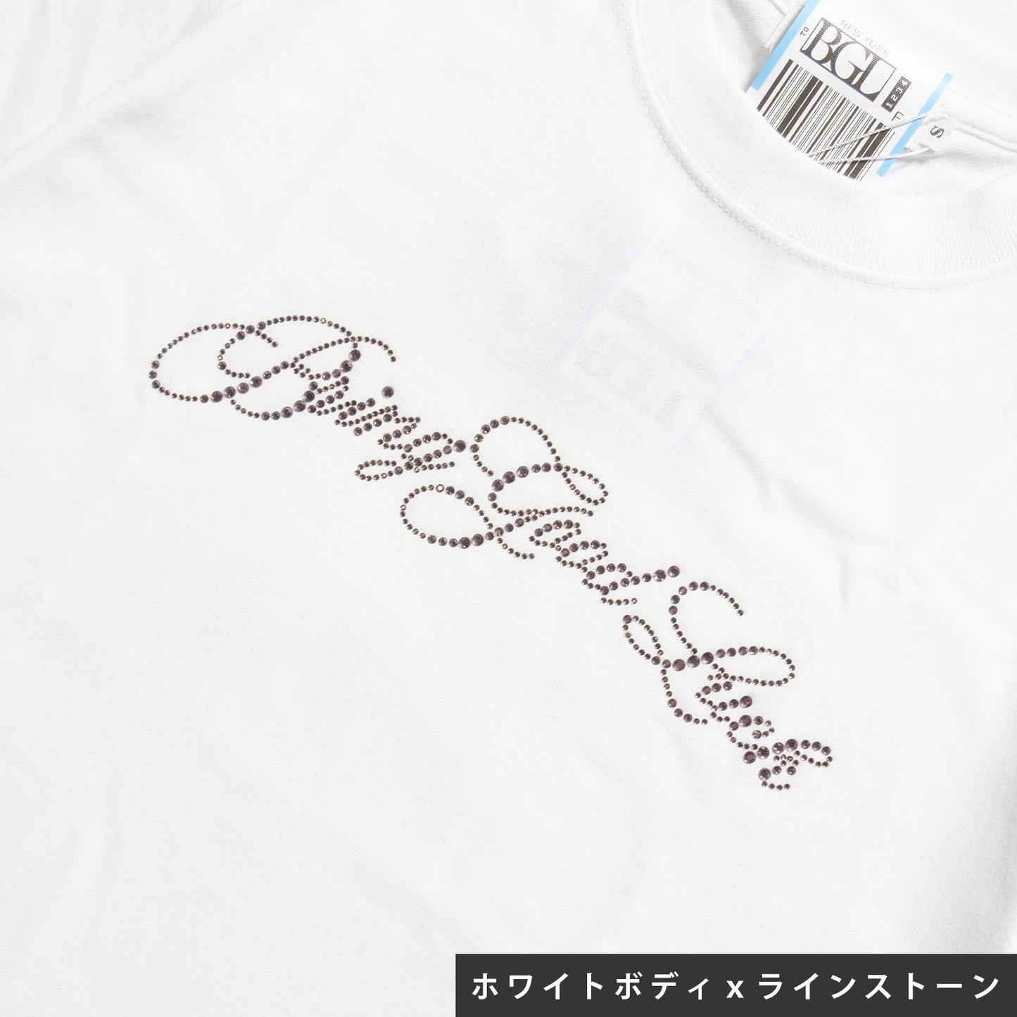 SCRIPT LOGO TEE -WHITE-