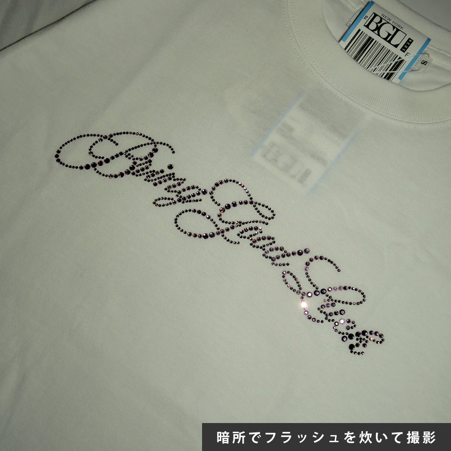 SCRIPT LOGO TEE -WHITE-