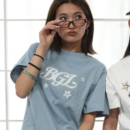 STAR LOGO TEE -BLUE-