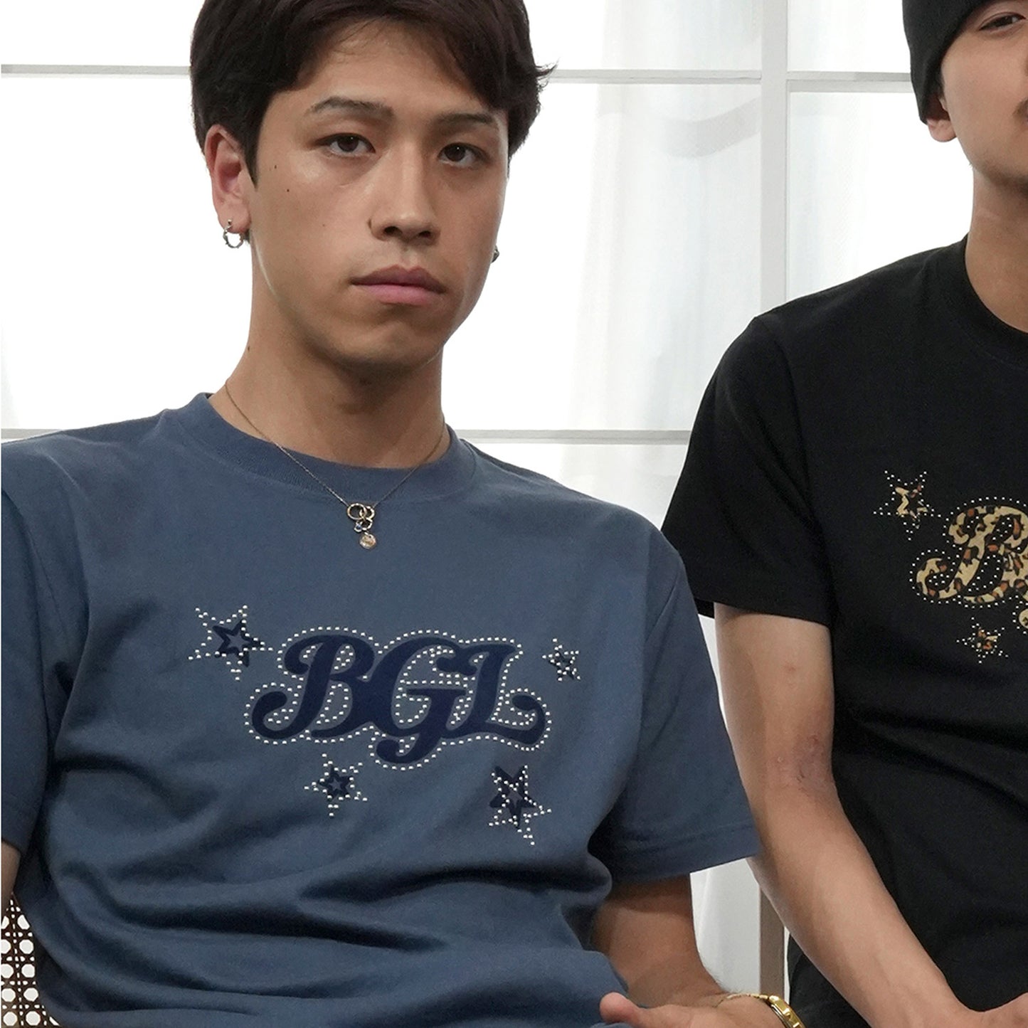 STAR LOGO TEE -NAVY-