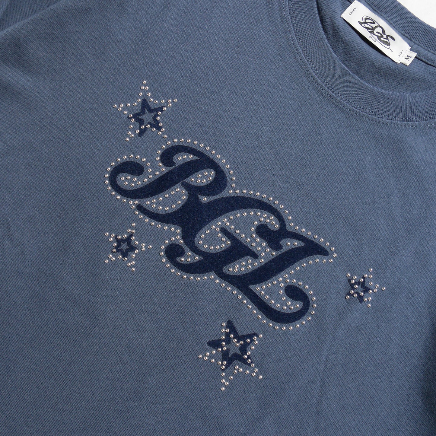 STAR LOGO TEE -NAVY-