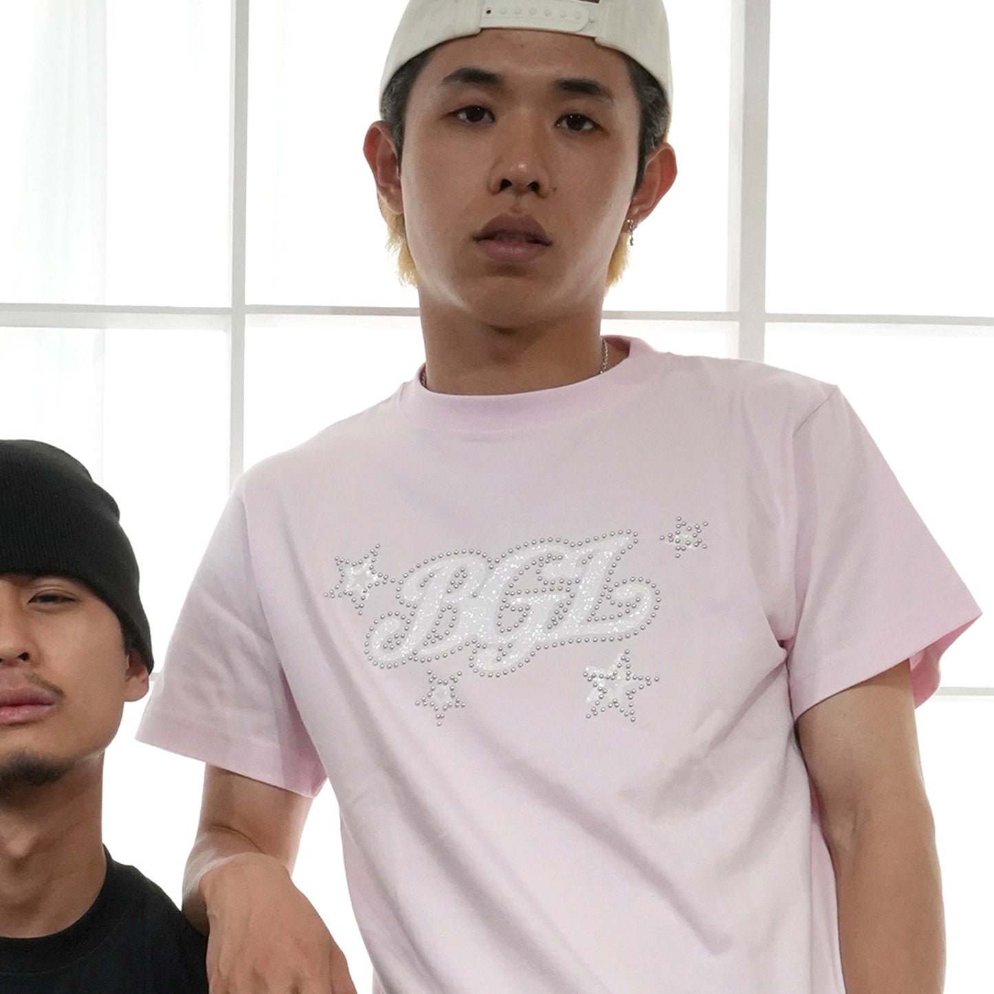 STAR LOGO TEE -PINK-