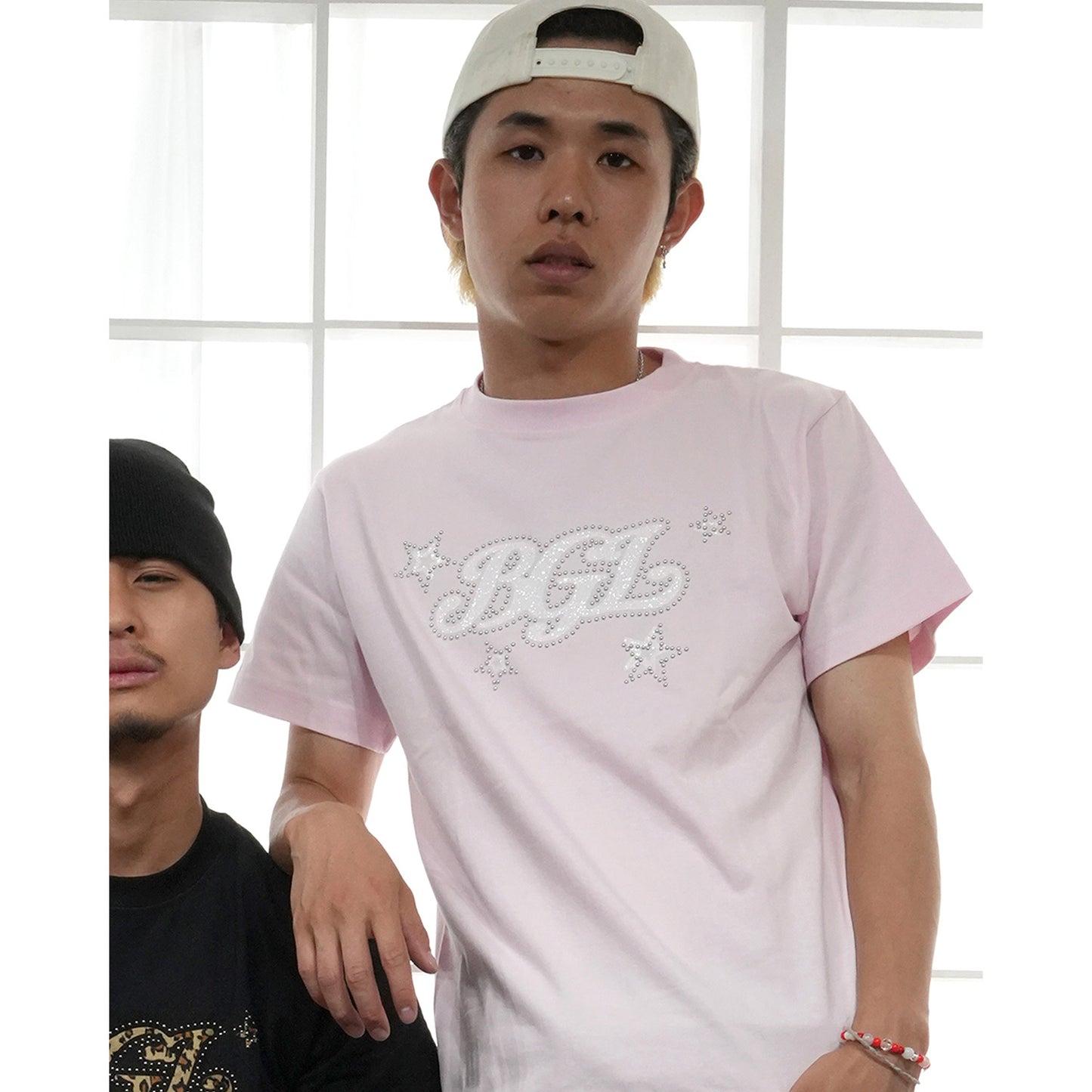 STAR LOGO TEE -PINK-