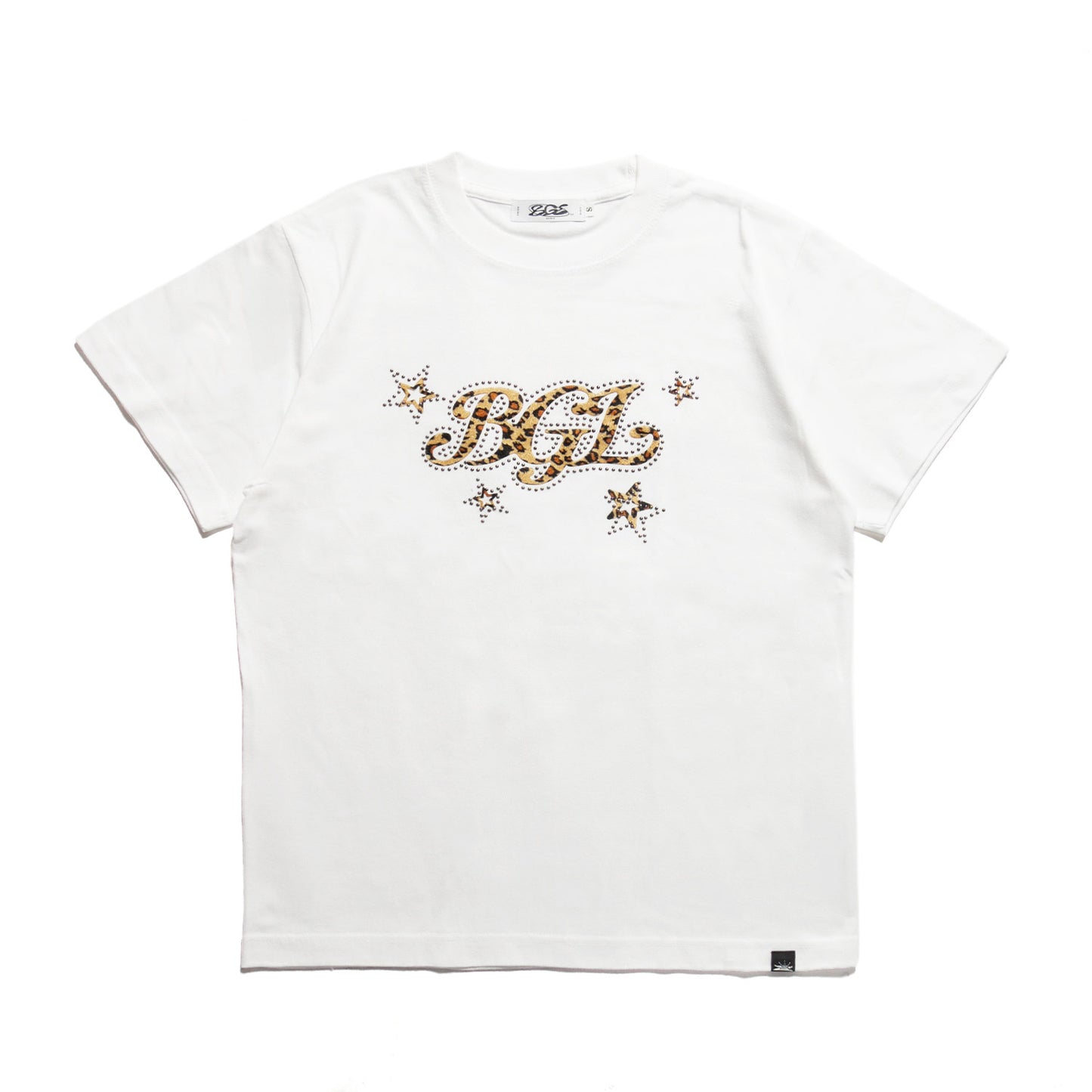 STAR LOGO TEE -WHITE-
