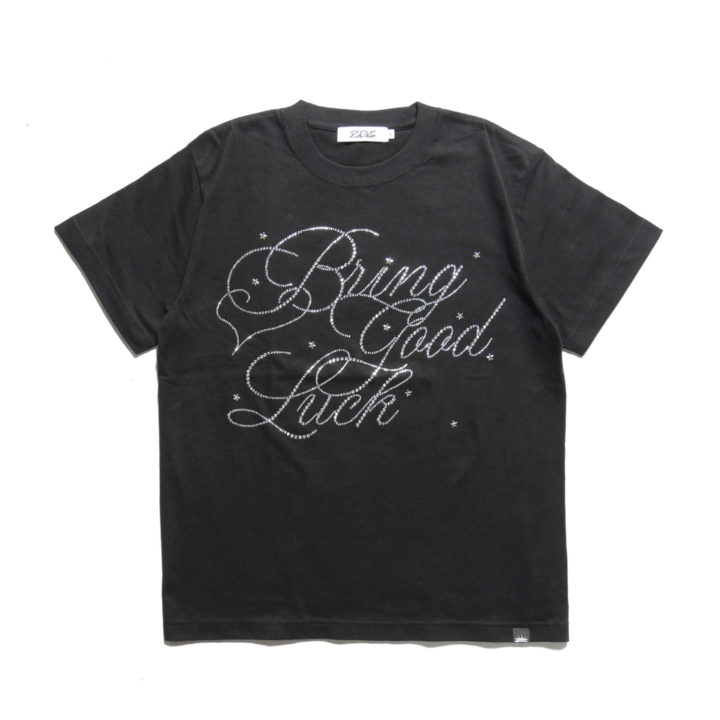 BIG SCRIPT TEE -BLACK-