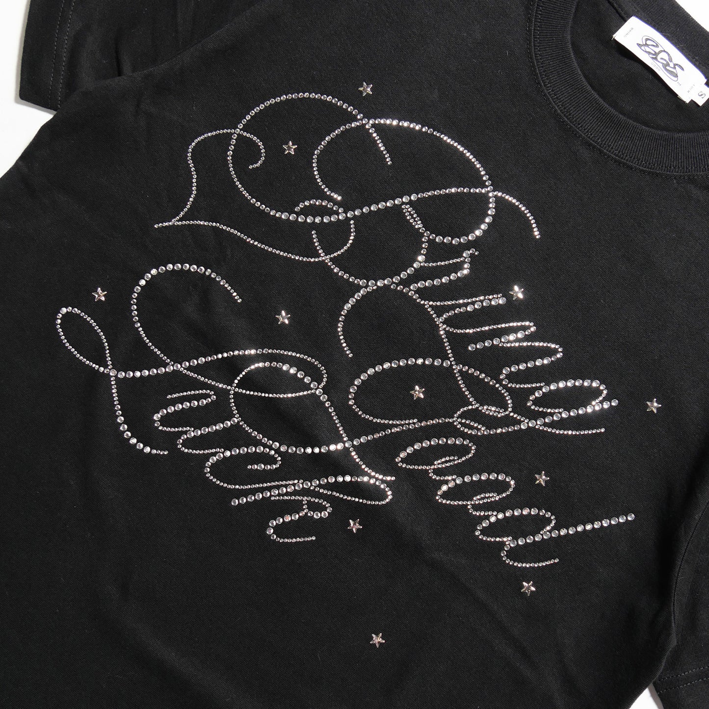 BIG SCRIPT TEE -BLACK-