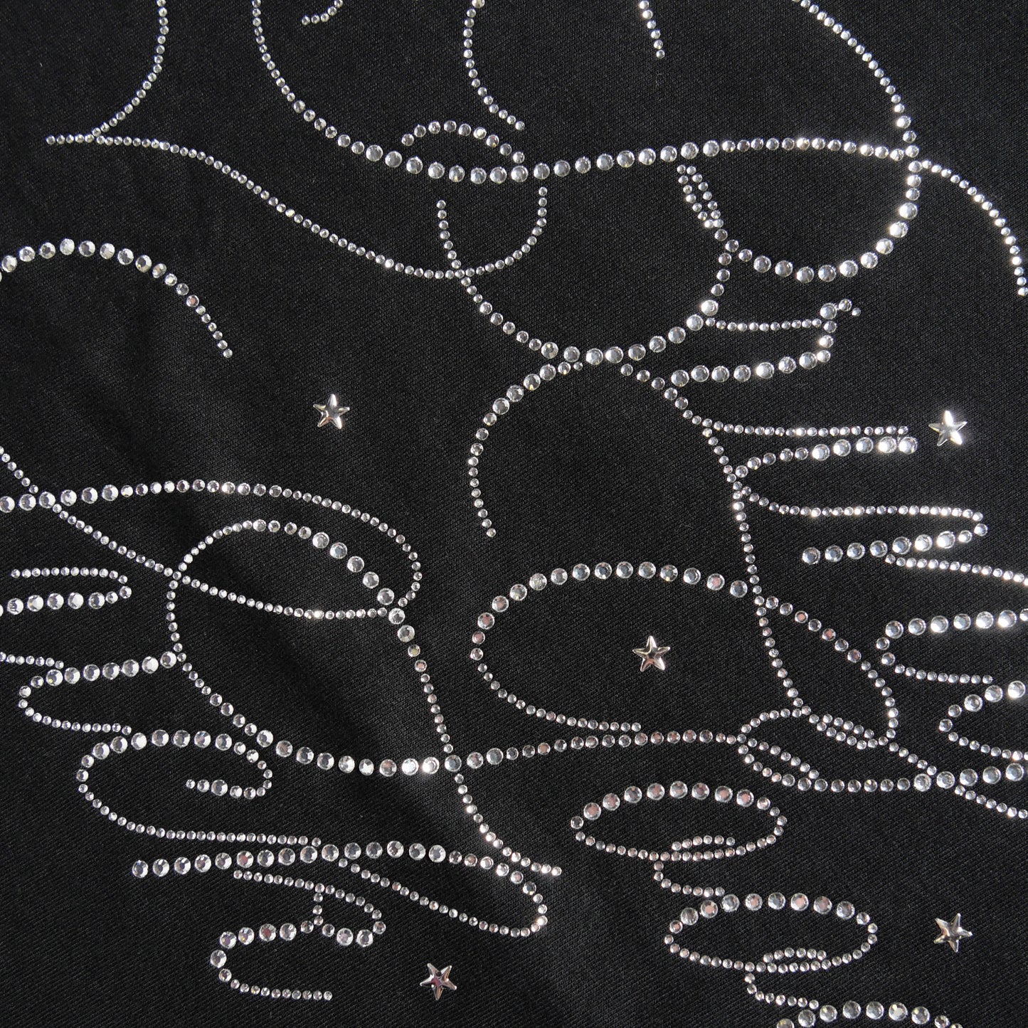 BIG SCRIPT TEE -BLACK-