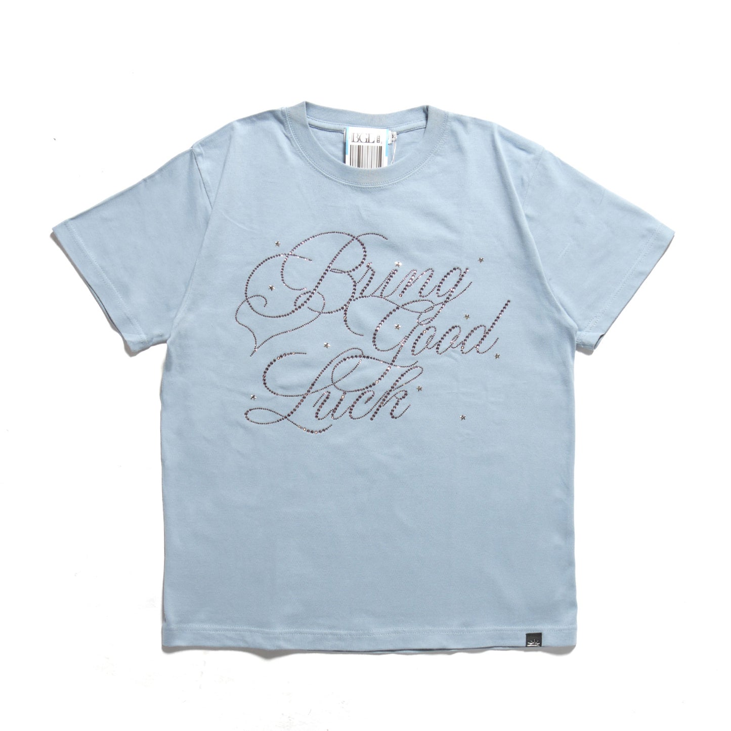 BIG SCRIPT TEE -BLUE-