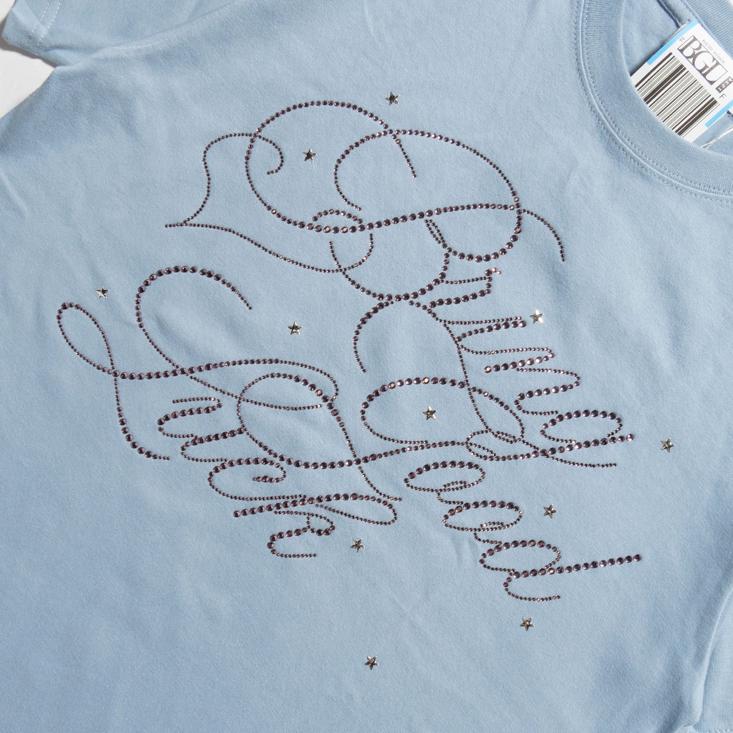 BIG SCRIPT TEE -BLUE-
