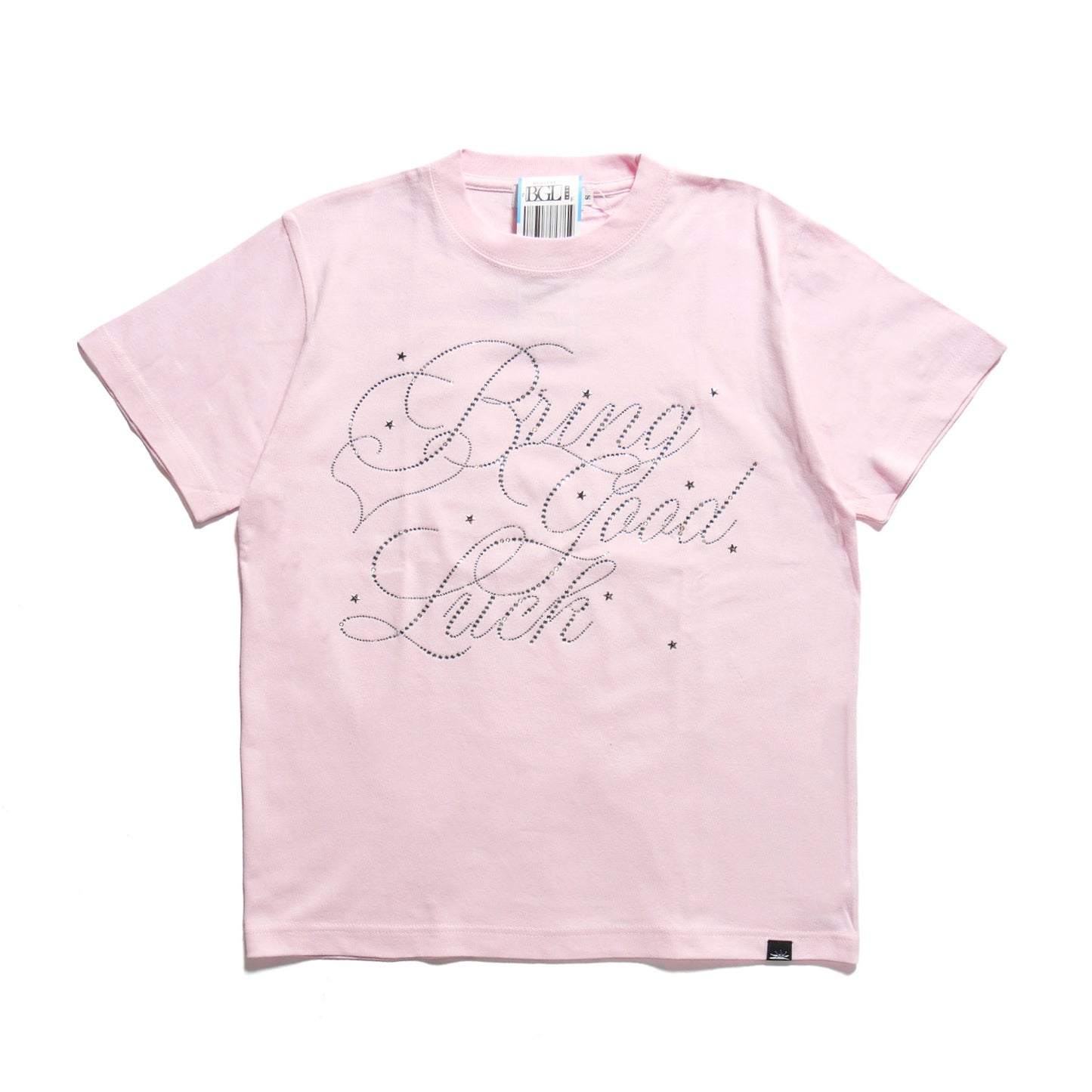 BIG SCRIPT TEE -PINK-