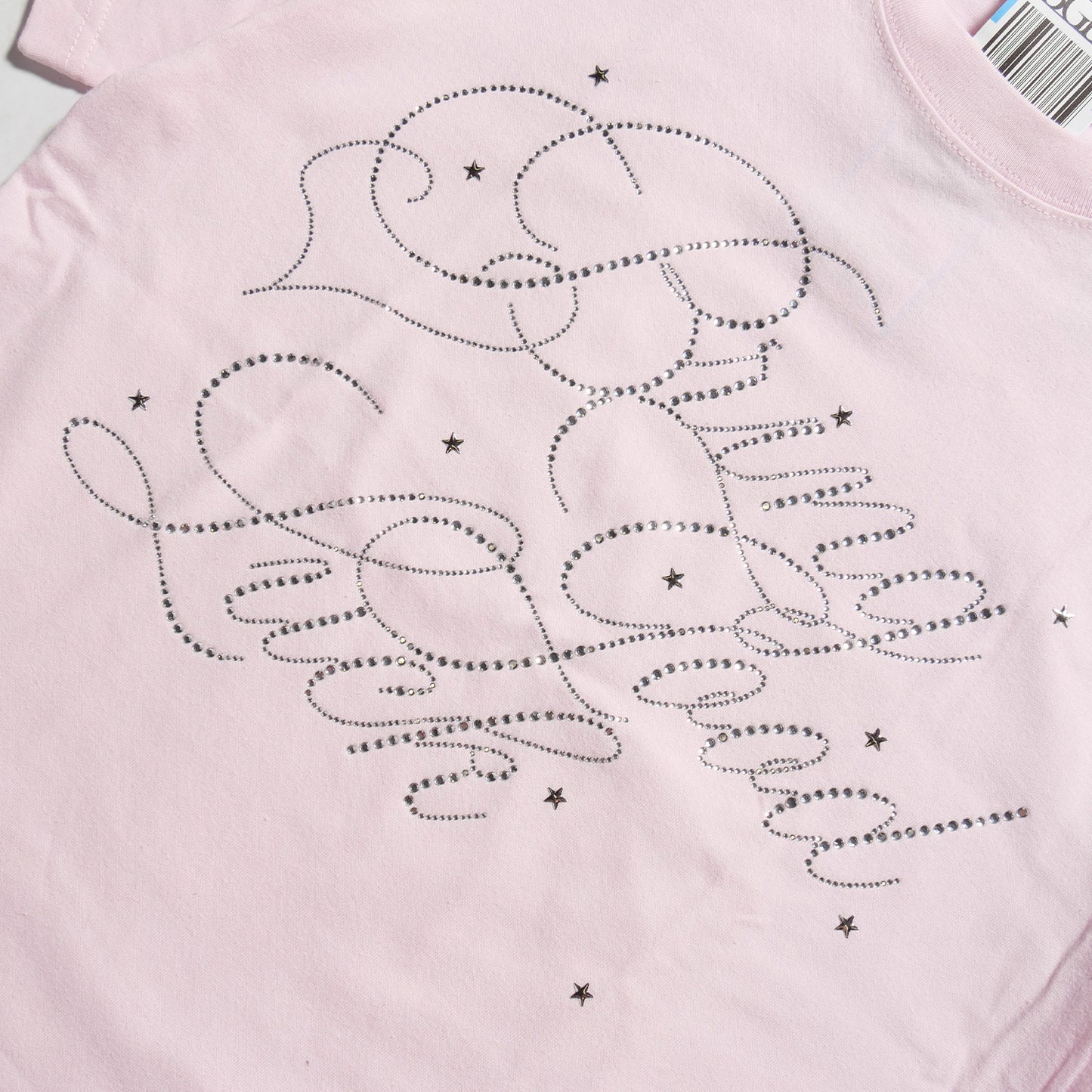 BIG SCRIPT TEE -PINK-
