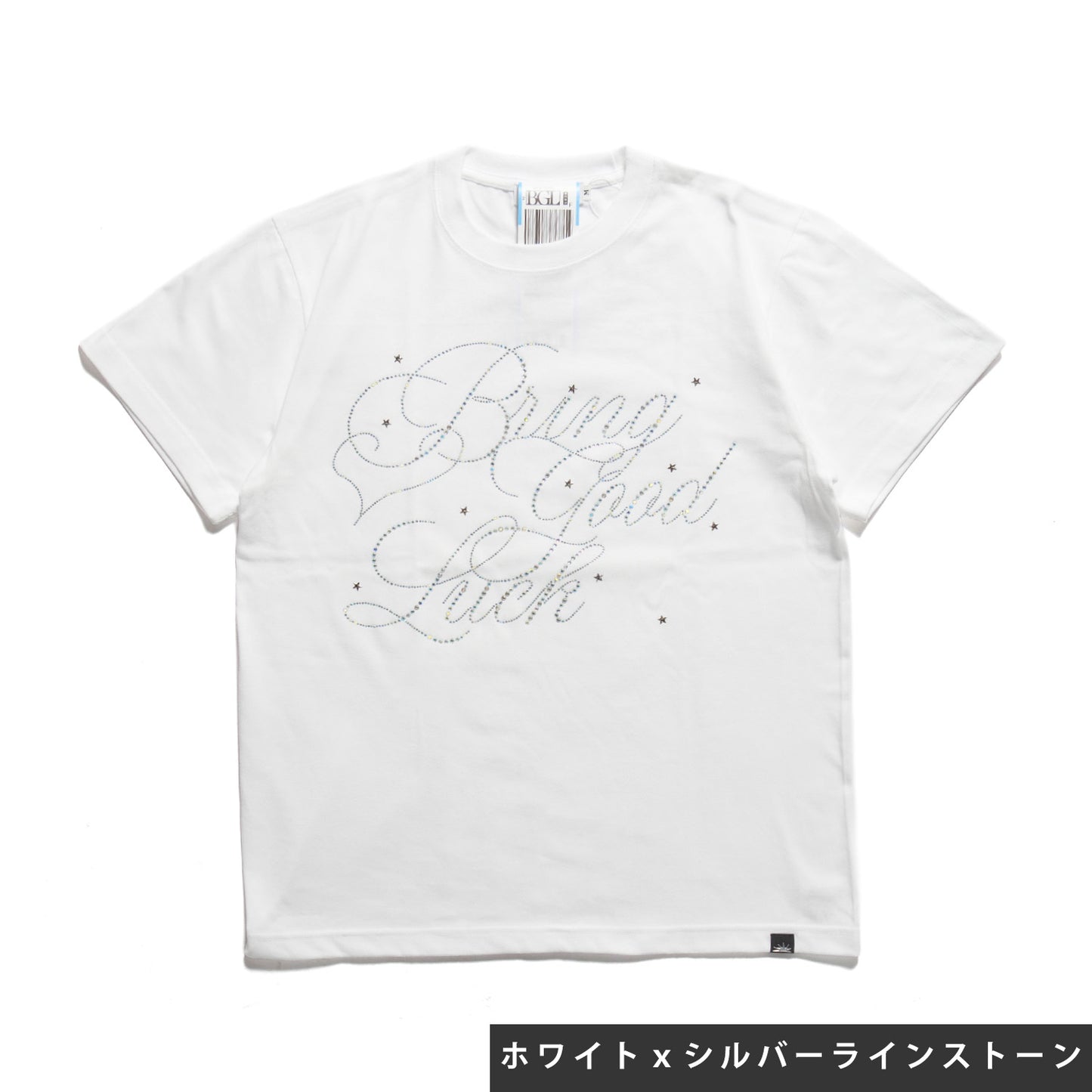BIG SCRIPT TEE -WHITE-