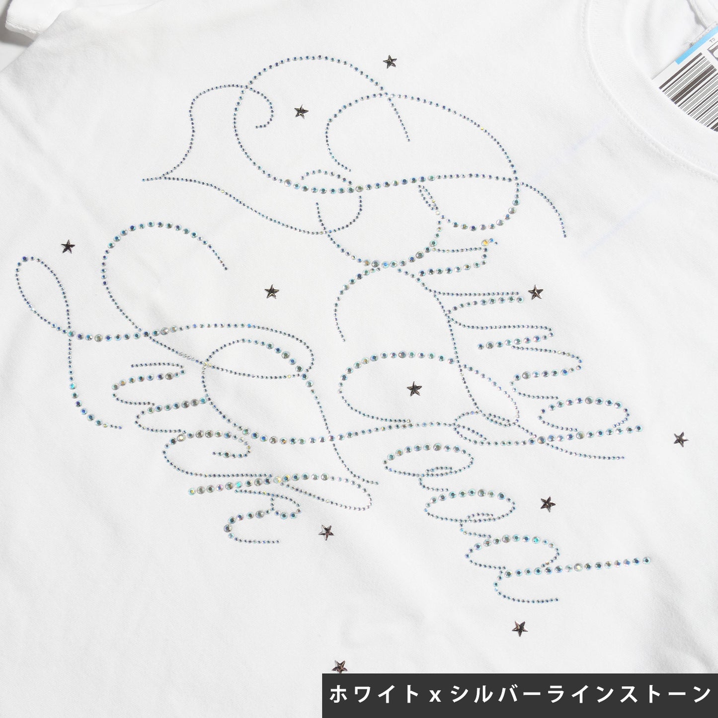 BIG SCRIPT TEE -WHITE-