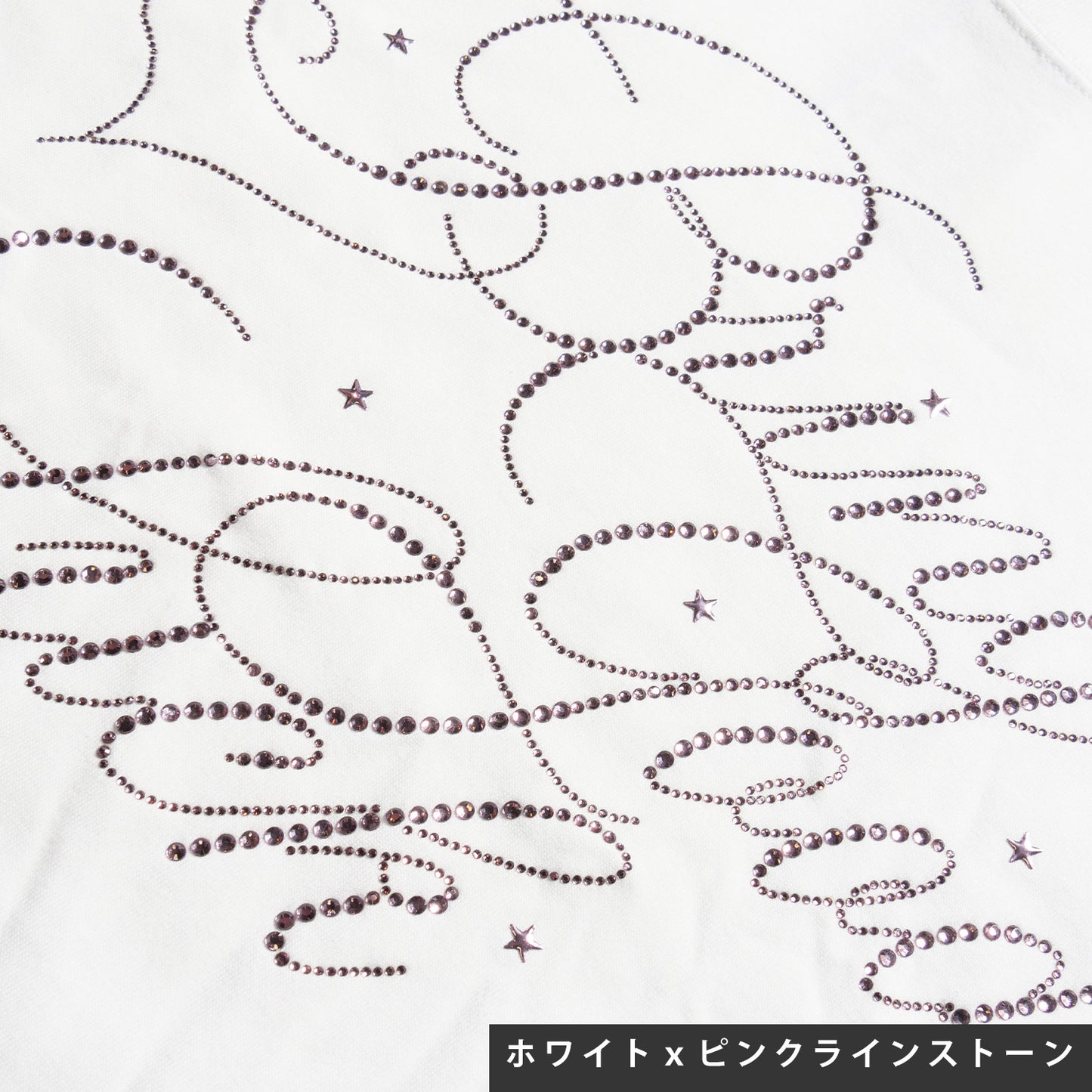 BIG SCRIPT TEE -WHITE x PINK-