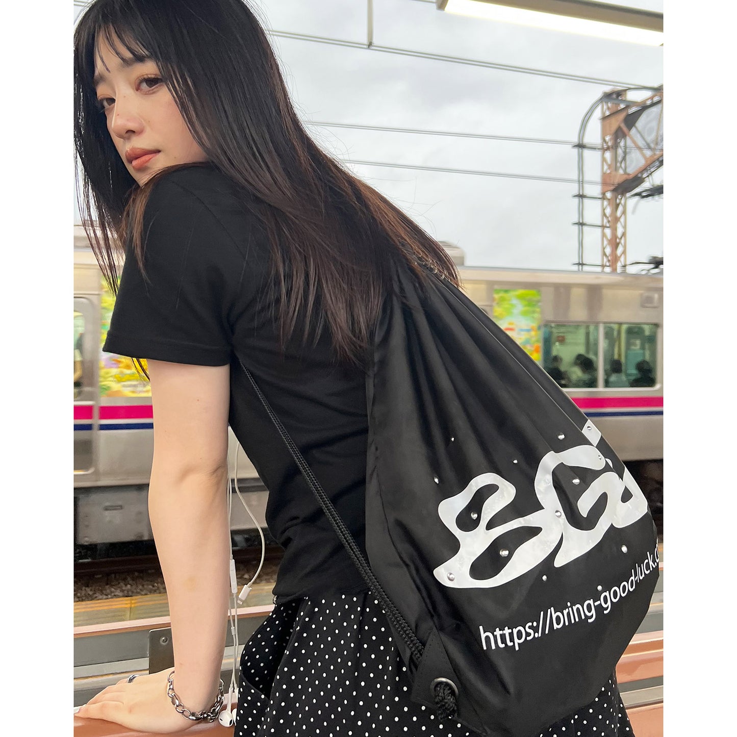LOGO KNAPSACK -BLACK-