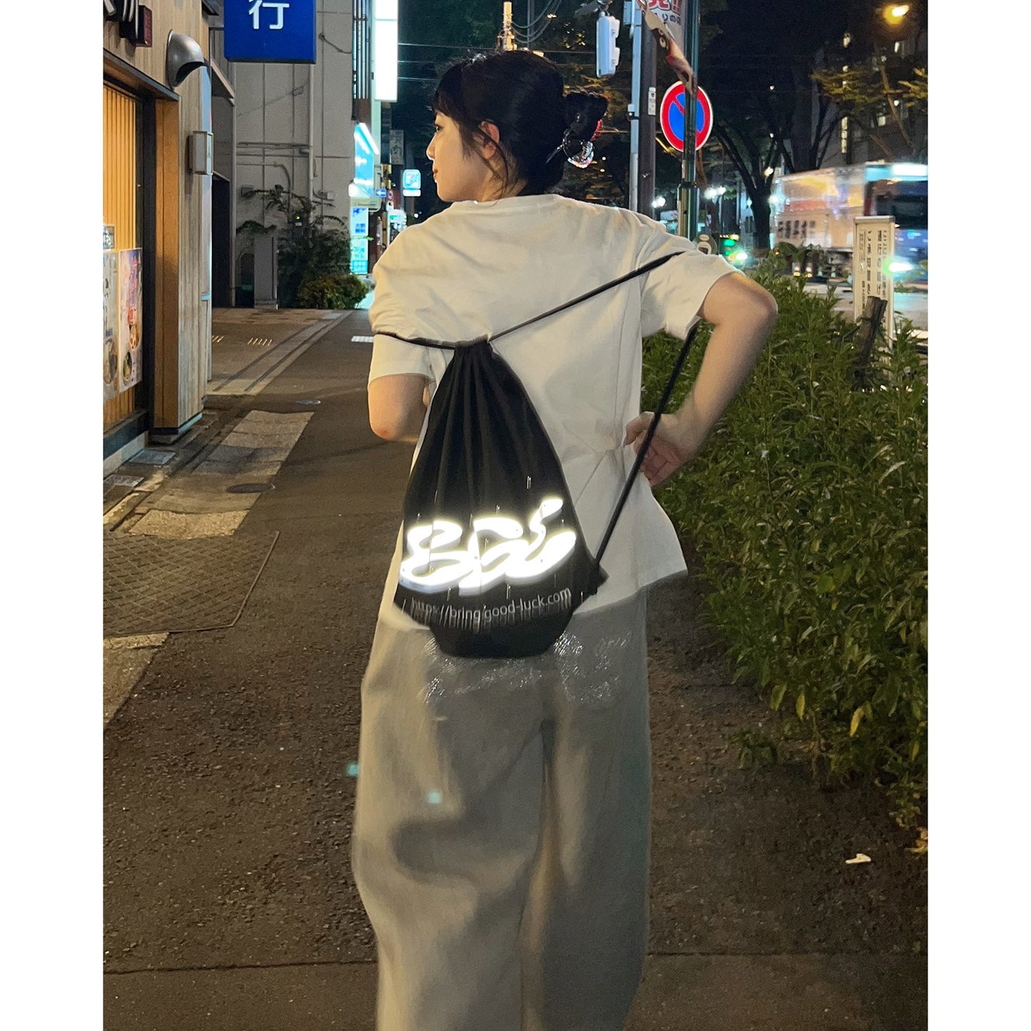 LOGO KNAPSACK -BLACK-