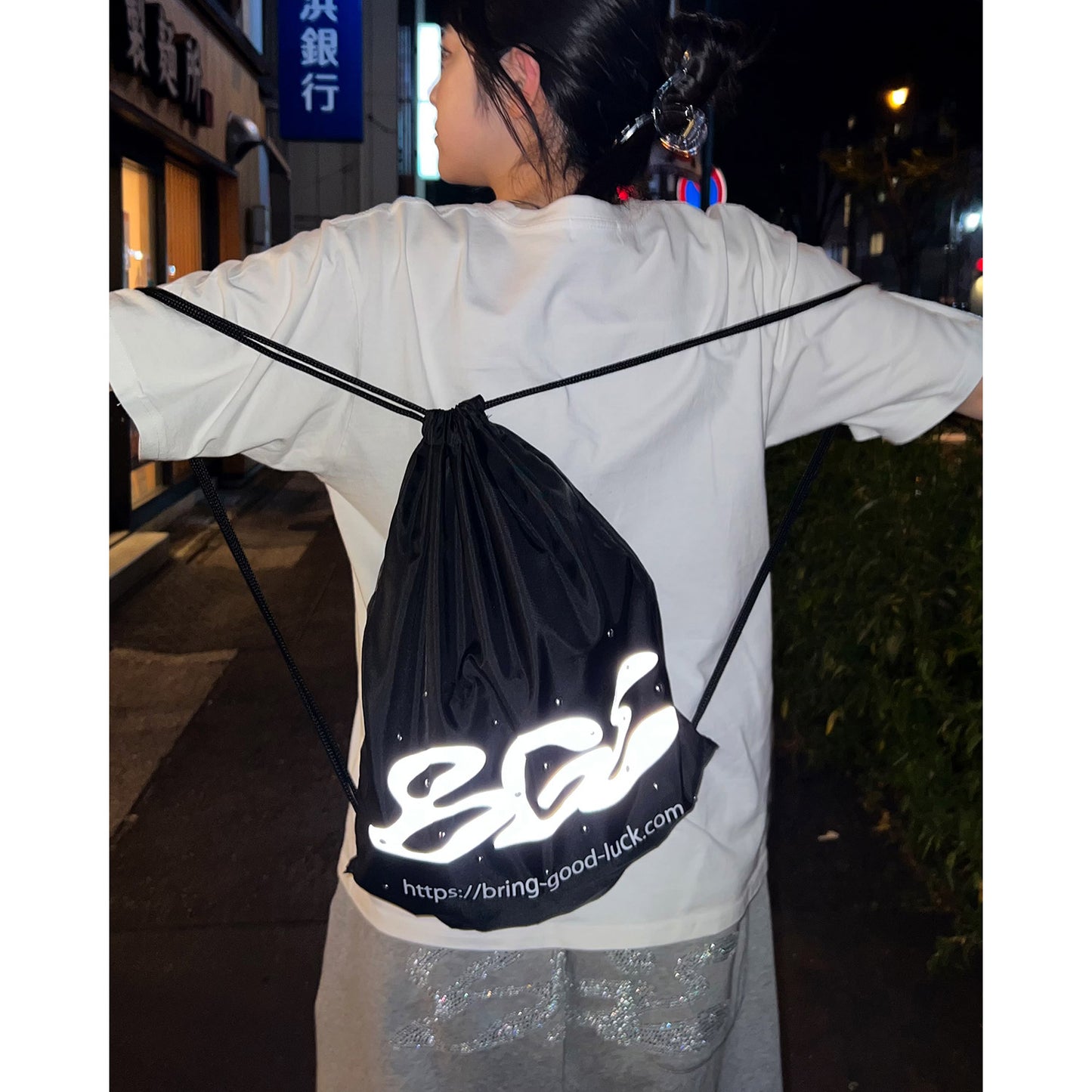 LOGO KNAPSACK -BLACK-